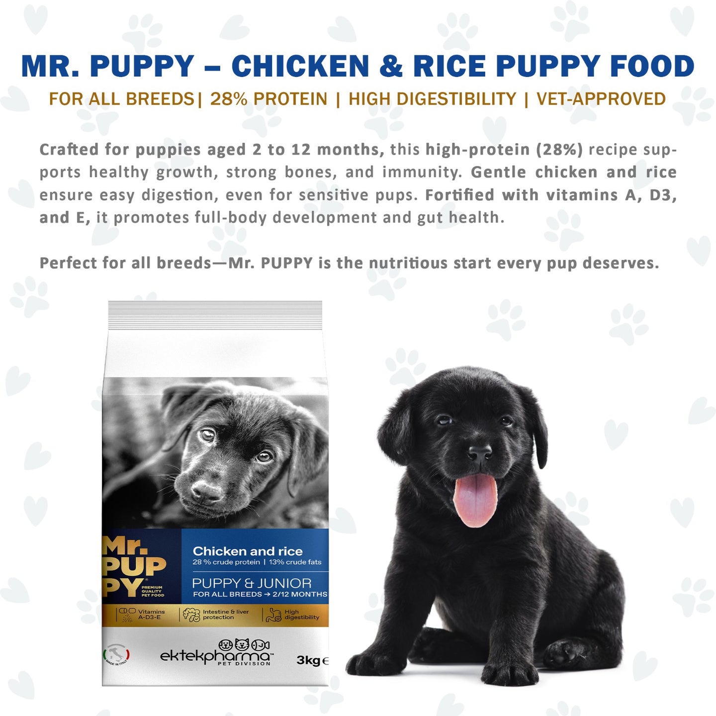 Mr. Puppy With Chicken And Rice Dog Food